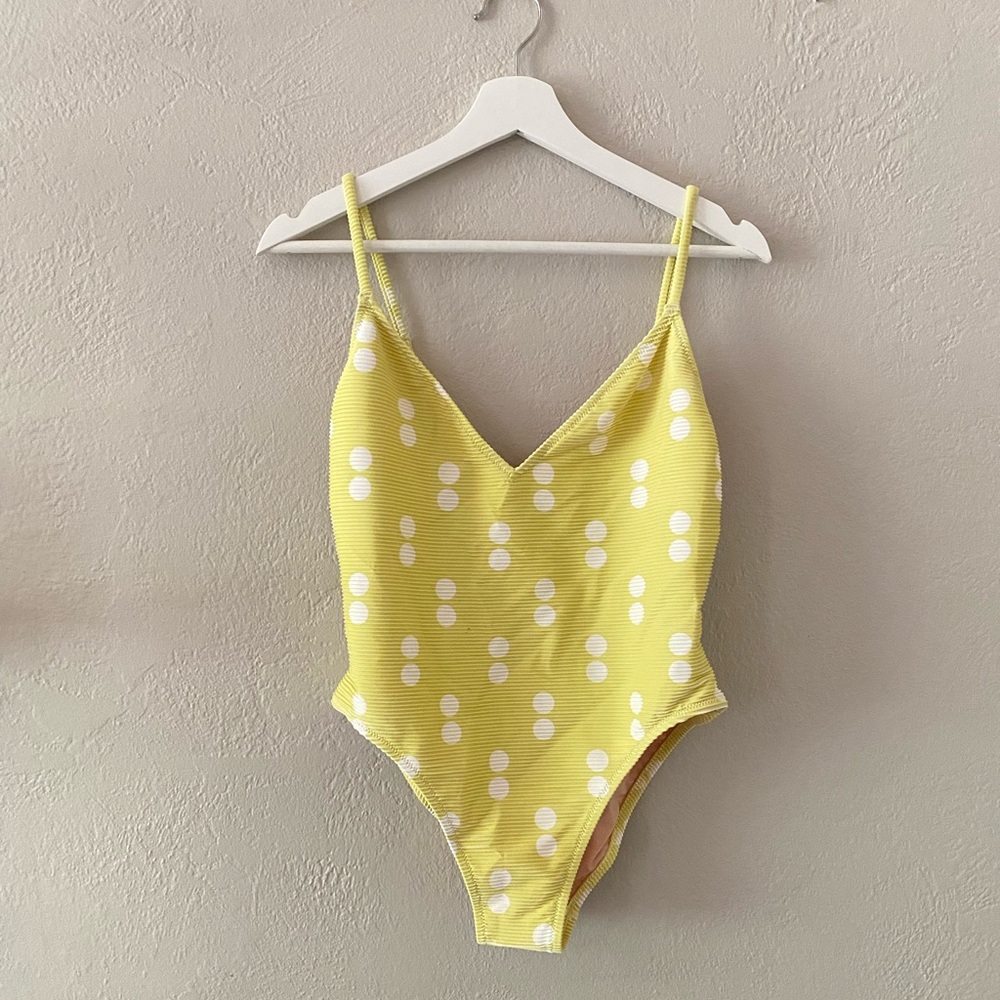 Madewell Ribbed Low-V One-Piece Swimsuit